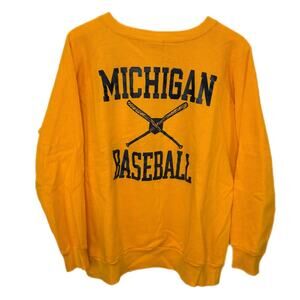 Vintage Champion University of Michigan Baseball Grandpa Sweatshirt - Men's XL